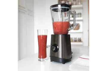 Blender Black+Decker 800W 1,5L Børstet Stål - Grå - Husholdning - Matlaging & Baking - Kjøkkenutstyr