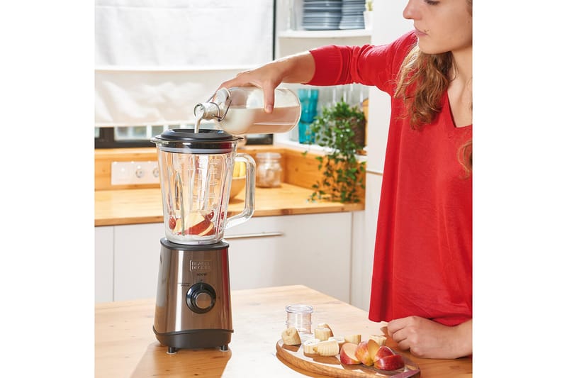 Blender Black+Decker 800W 1,5L Børstet Stål - Grå - Husholdning - Matlaging & Baking - Kjøkkenutstyr