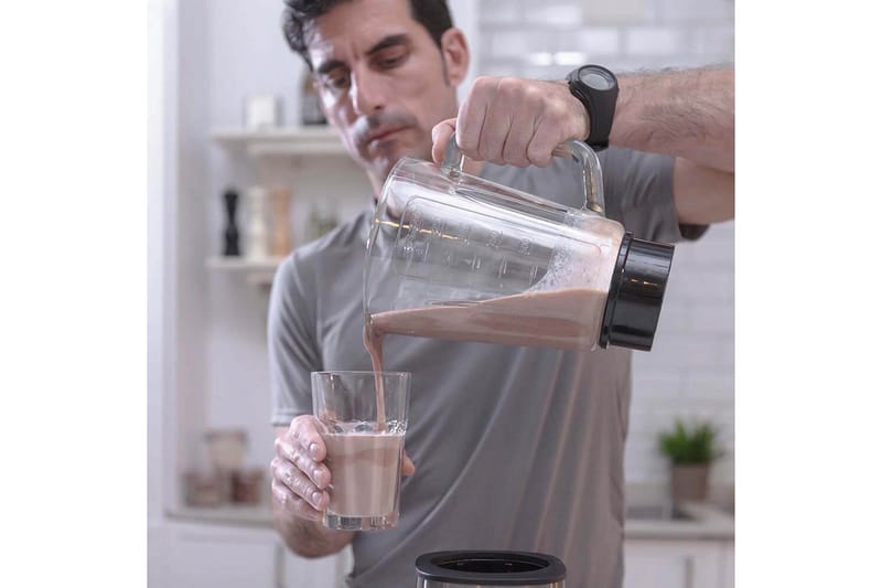 Blender Black+Decker 800W 1,5L Børstet Stål - Grå - Husholdning - Matlaging & Baking - Kjøkkenutstyr