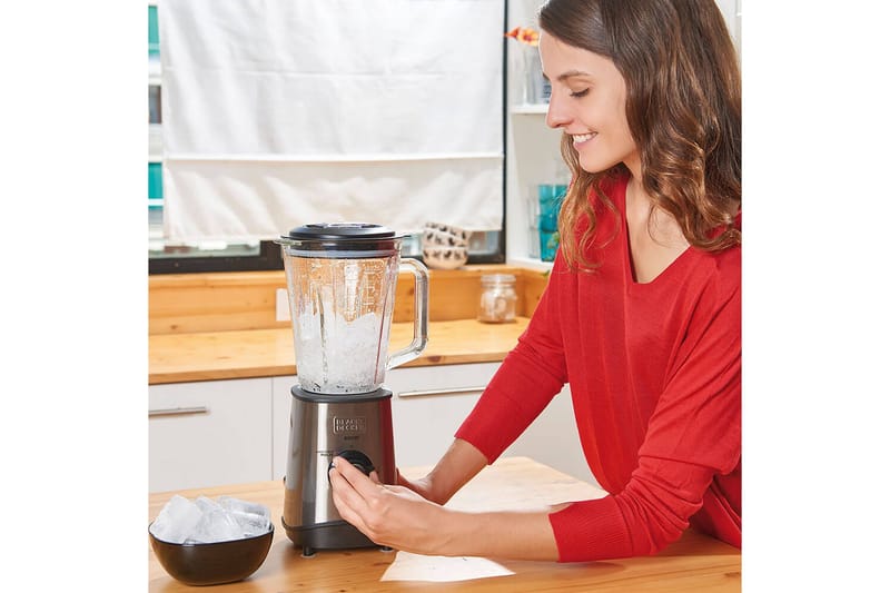 Blender Black+Decker 800W 1,5L Børstet Stål - Grå - Husholdning - Matlaging & Baking - Kjøkkenutstyr