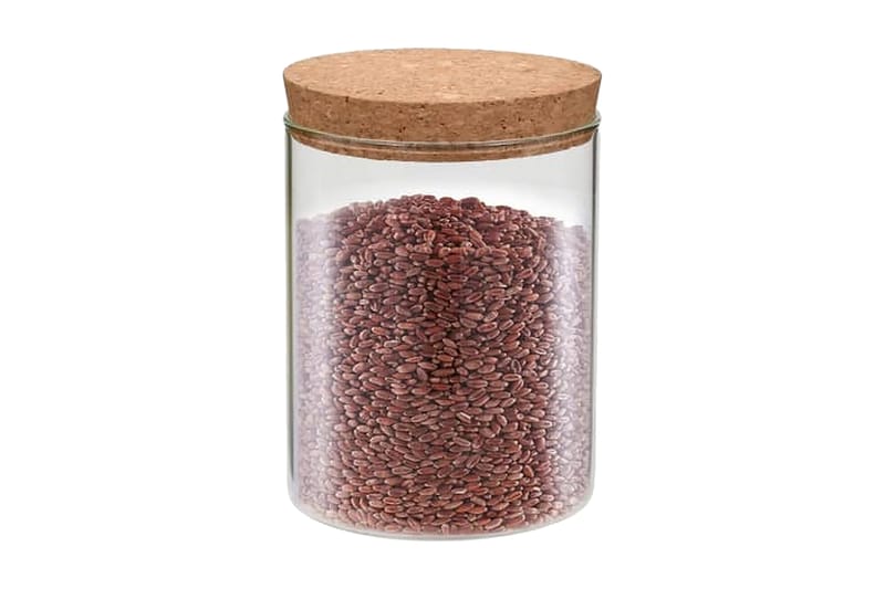 Glasskrukker med kork 6 stk 650 ml - Husholdning - Matlaging & Baking - Kjøkkenutstyr - Bokser & syltetøyglass