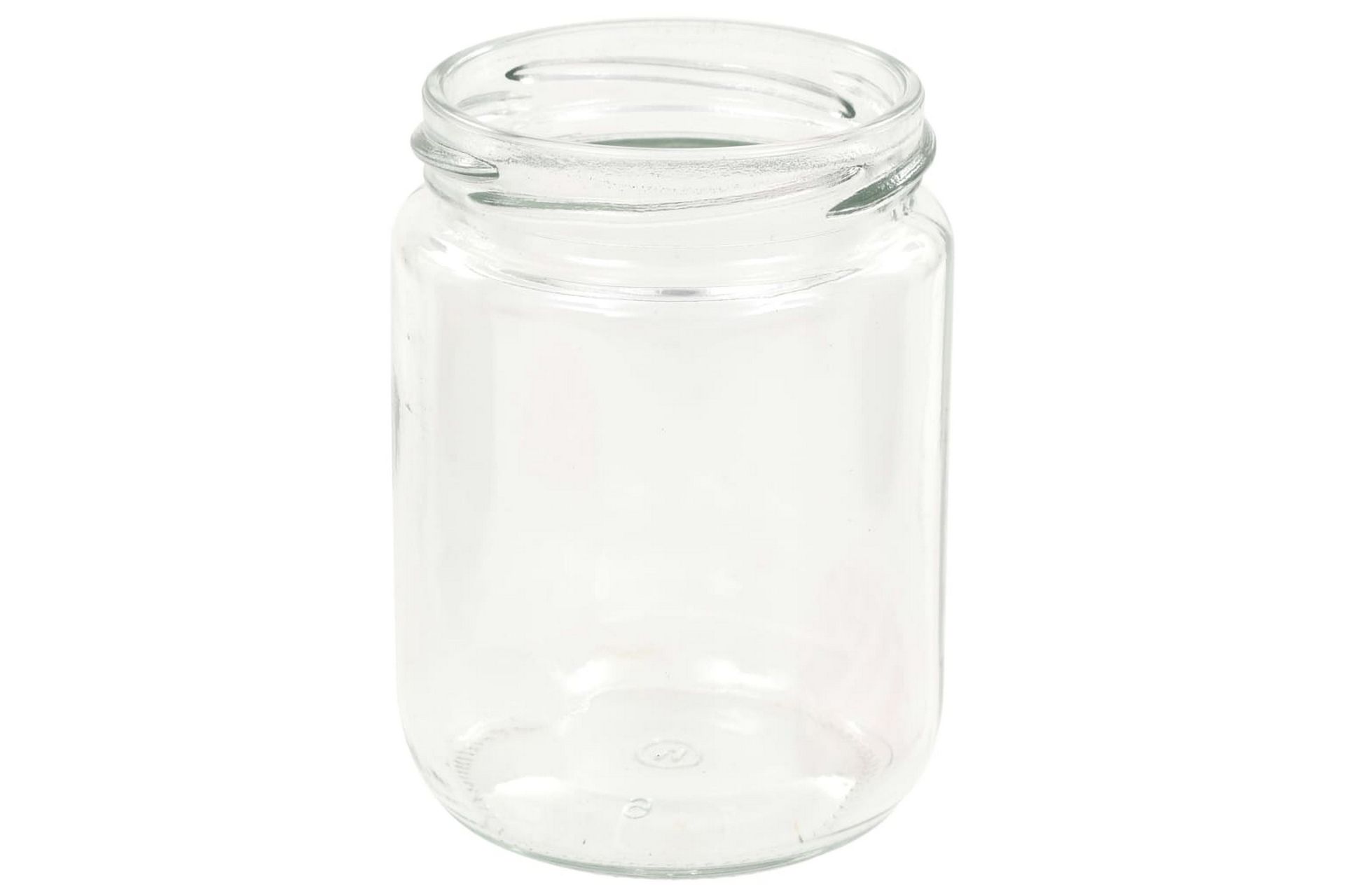 Syltetøyglass med hvite og røde lokk 48 stk 230 ml - Husholdning - Matlaging & Baking - Kjøkkenutstyr - Bokser & syltetøyglass