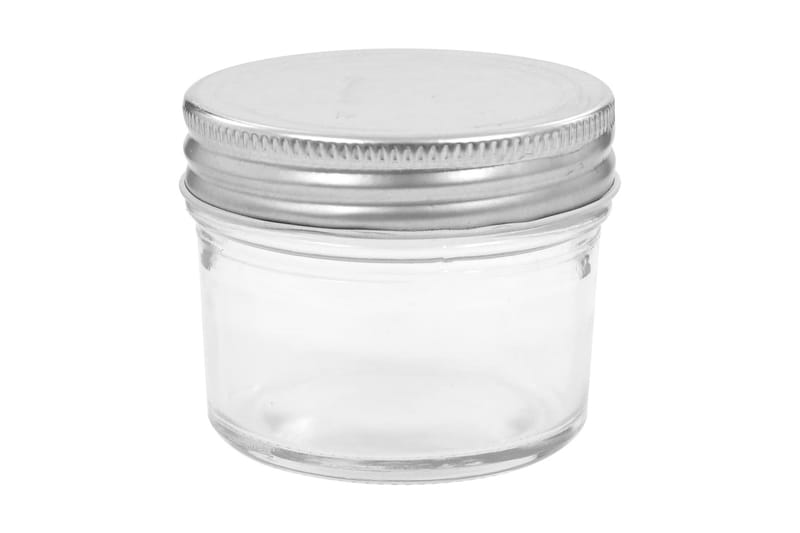 Syltetøyglass med sølve lokk 24 stk 110 ml - Husholdning - Matlaging & Baking - Kjøkkenutstyr - Bokser & syltetøyglass