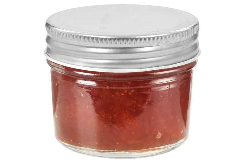 Syltetøyglass med sølve lokk 24 stk 110 ml - Husholdning - Matlaging & Baking - Kjøkkenutstyr - Bokser & syltetøyglass