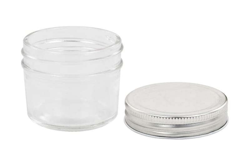 Syltetøyglass med sølve lokk 24 stk 110 ml - Husholdning - Matlaging & Baking - Kjøkkenutstyr - Bokser & syltetøyglass