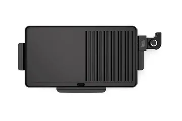 Bordgrill Black+Decker Platt 2200W Svart - Svart - Husholdning - Matlaging & Baking - Kjøkkenutstyr