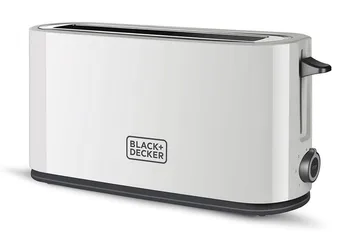 Brødrister Black+Decker 1000W Hvit - Hvit - Husholdning - Matlaging & Baking - Kjøkkenutstyr