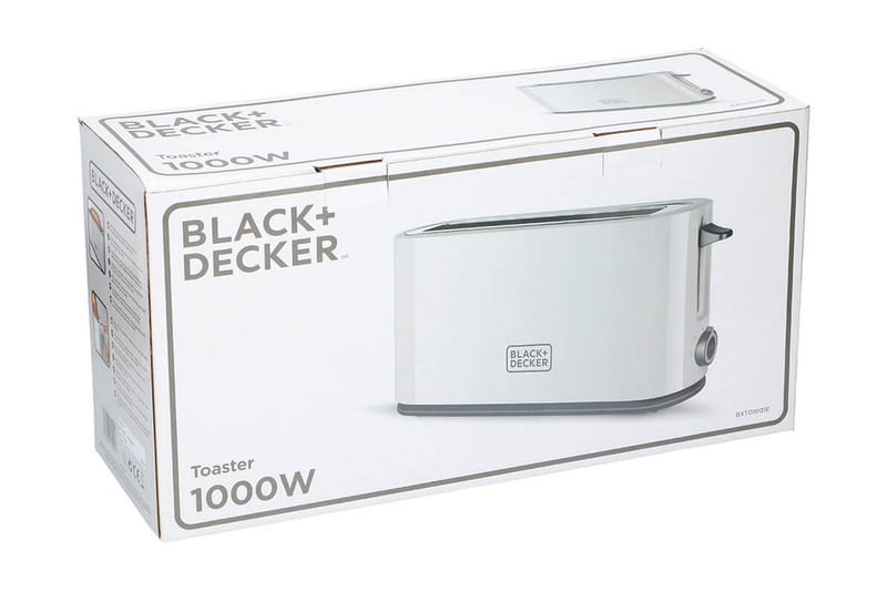 Brødrister Black+Decker 1000W Hvit - Hvit - Husholdning - Matlaging & Baking - Kjøkkenutstyr - Øvrige kjøkkeredskap