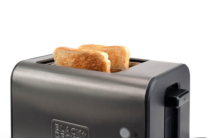 Brødrister Black+Decker 2 Rom børstet stål - Grå - Husholdning - Matlaging & Baking - Kjøkkenutstyr