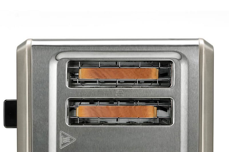 Brødrister Black+Decker 4 spor 1960W børstet stål - Grå - Husholdning - Matlaging & Baking - Kjøkkenutstyr