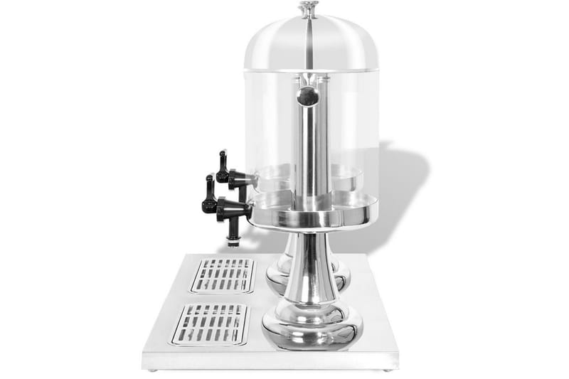 Dobbel juicedispenser rustfritt stål 2 x 8 L - Husholdning - Matlaging & Baking - Kjøkkenutstyr - Øvrige kjøkkeredskap