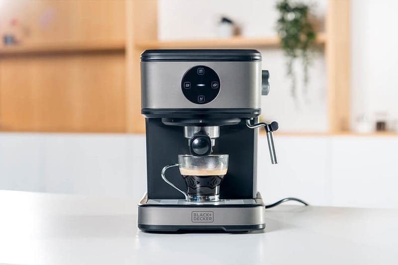 Espressomaskin Black+Decker 20 bar - Grå - Husholdning - Matlaging & Baking - Kjøkkenutstyr