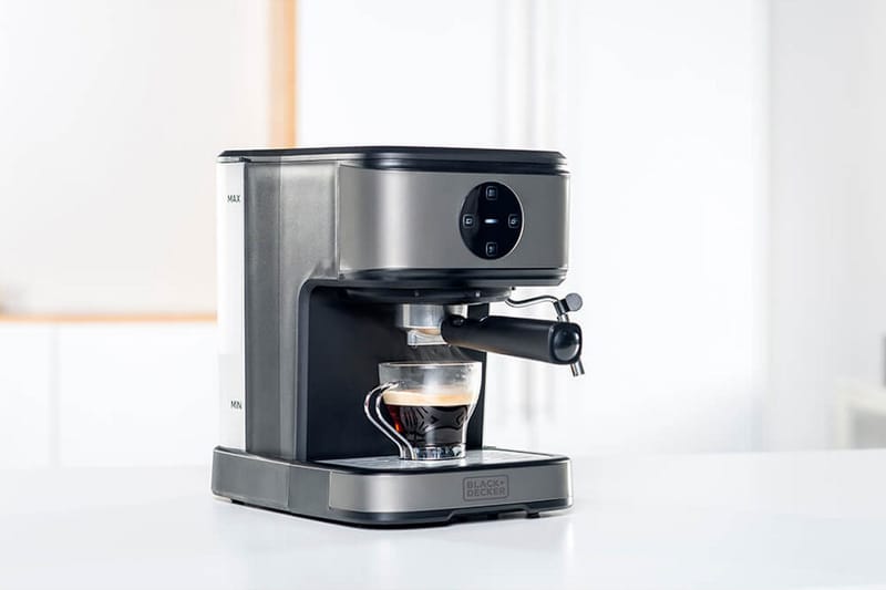 Espressomaskin Black+Decker 20 bar - Grå - Husholdning - Matlaging & Baking - Kjøkkenutstyr