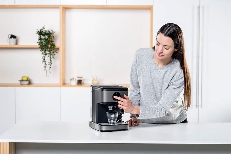 Espressomaskin Black+Decker 20 bar - Grå - Husholdning - Matlaging & Baking - Kjøkkenutstyr