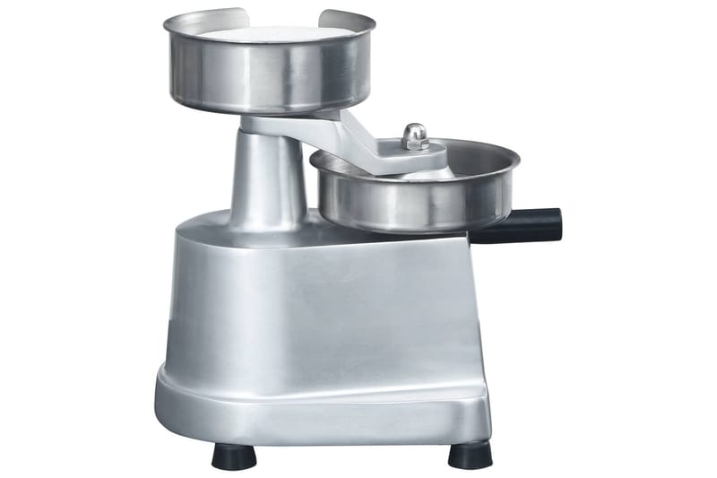 Hamburgerpresse med 500 stk mellomleggspapir aluminium 10 cm - Silver - Husholdning - Matlaging & Baking - Kjøkkenutstyr