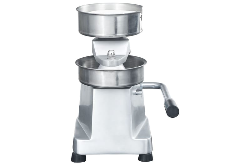 Hamburgerpresse med 500 stk mellomleggspapir aluminium 10 cm - Silver - Husholdning - Matlaging & Baking - Kjøkkenutstyr