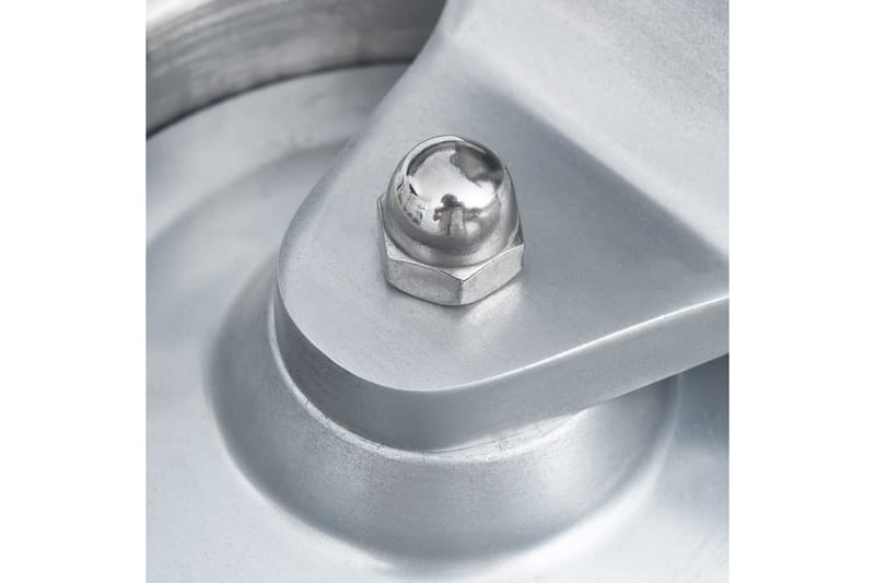 Hamburgerpresse med 500 stk mellomleggspapir aluminium 10 cm - Silver - Husholdning - Matlaging & Baking - Kjøkkenutstyr