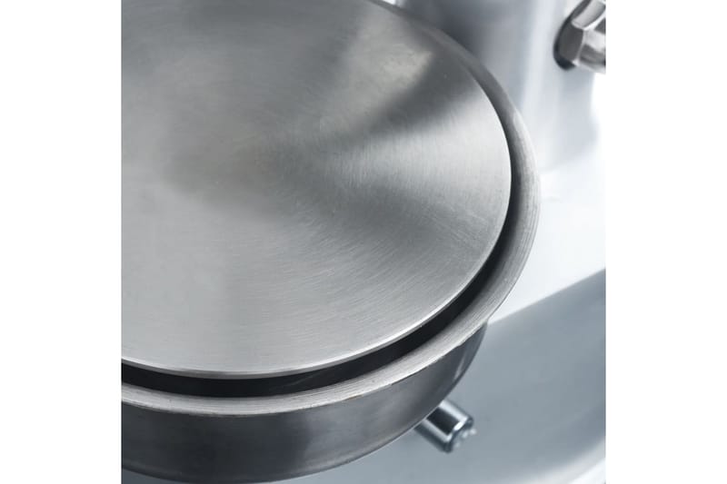 Hamburgerpresse med 500 stk mellomleggspapir aluminium 10 cm - Silver - Husholdning - Matlaging & Baking - Kjøkkenutstyr