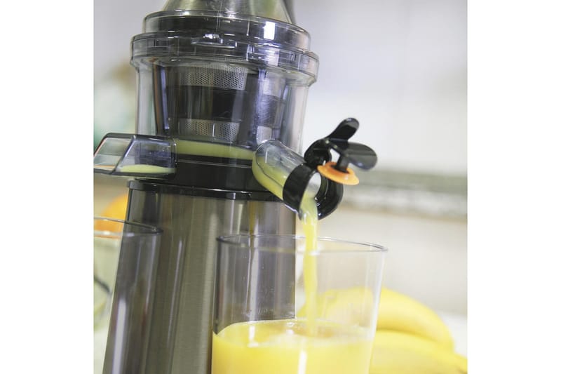 Juicepresse Black+Decker Slow Juicer BXJE200E Børstet Rustfritt Stål - Grå - Husholdning - Matlaging & Baking - Kjøkkenutstyr