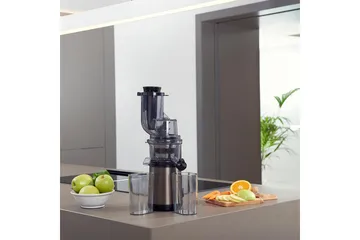 Juicepresse Black+Decker Slow Juicer BXJE200E Børstet Rustfritt Stål - Grå - Husholdning - Matlaging & Baking - Kjøkkenutstyr