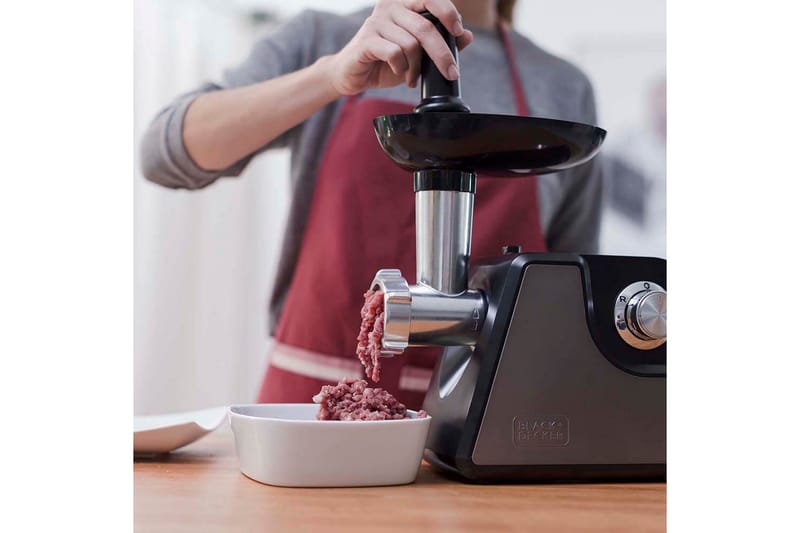 Kjøttkvern Black+Decker 1000W - Grå - Husholdning - Matlaging & Baking - Kjøkkenutstyr