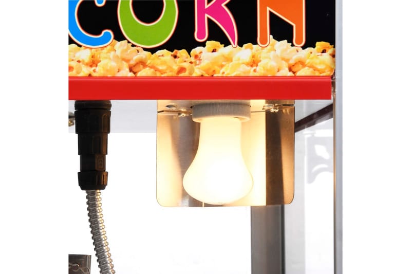 Popcornmaskin med teflonbelagt kjele 1400 W - Rød - Kjøkkenutstyr - Popcornmaskin