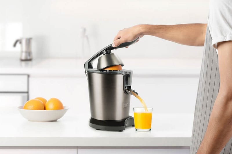 Sitruspresse Black+Decker 0.65L - Grå - Husholdning - Matlaging & Baking - Kjøkkenutstyr