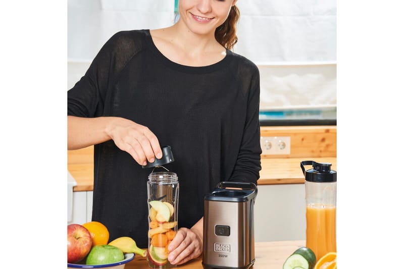 Smoothieblender Black+Decker 350W - Grå - Husholdning - Matlaging & Baking - Kjøkkenutstyr