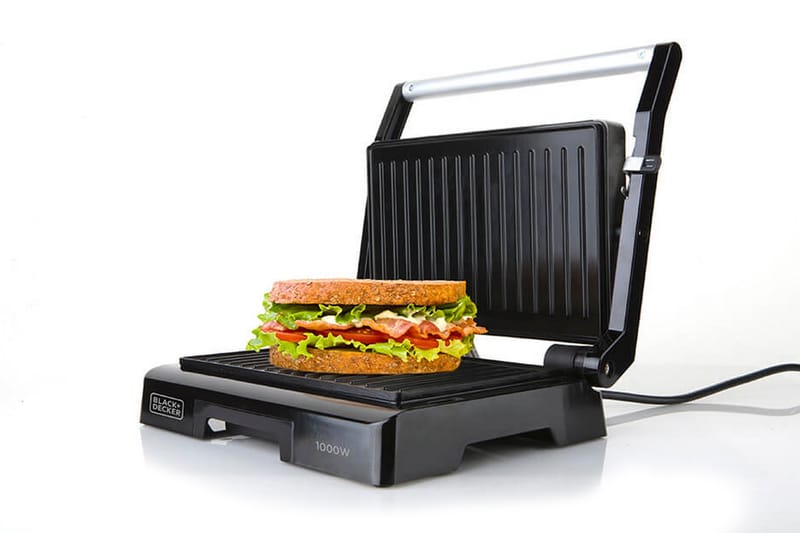 SVART + DEKKER Bordgrill Mini - BLACK+DECKER - Kjøkkenutstyr - Klemgrill & smørbrødgrill