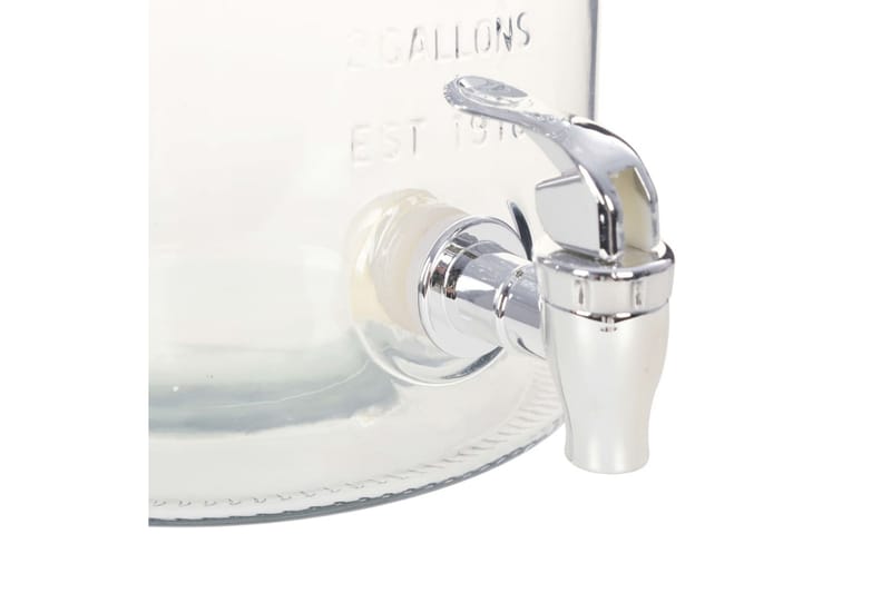 Vanndispenser XXL med kran gjennomsiktig 8 L glass - Gjennomsiktig - Øvrige kjøkkeredskap - Kjøkkenutstyr