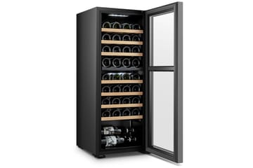 Vinkjøler 43x48x111 cm 36 flasker - Svart - Husholdning - Hvitevarer - Kjøleskap & fryser - Kjøleskap - Vinkjøler