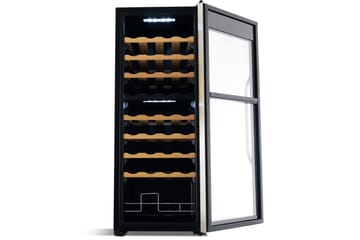 Vinkjøler 43x48x111 cm 36 flasker - Svart - Husholdning - Hvitevarer - Kjøleskap & fryser - Kjøleskap - Vinkjøler