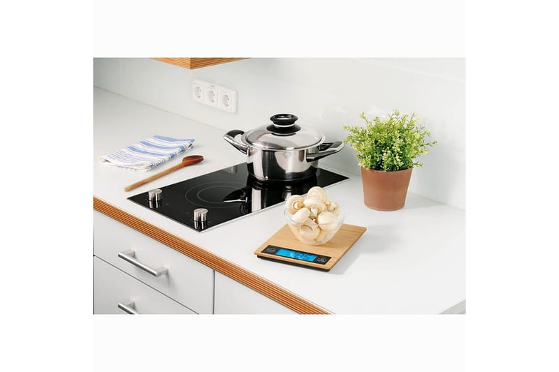 Kjøkkenvekt Xavax Bambu Max 5kg - Husholdning - Matlaging & Baking - Målere & mål - Kjøkkenvekt