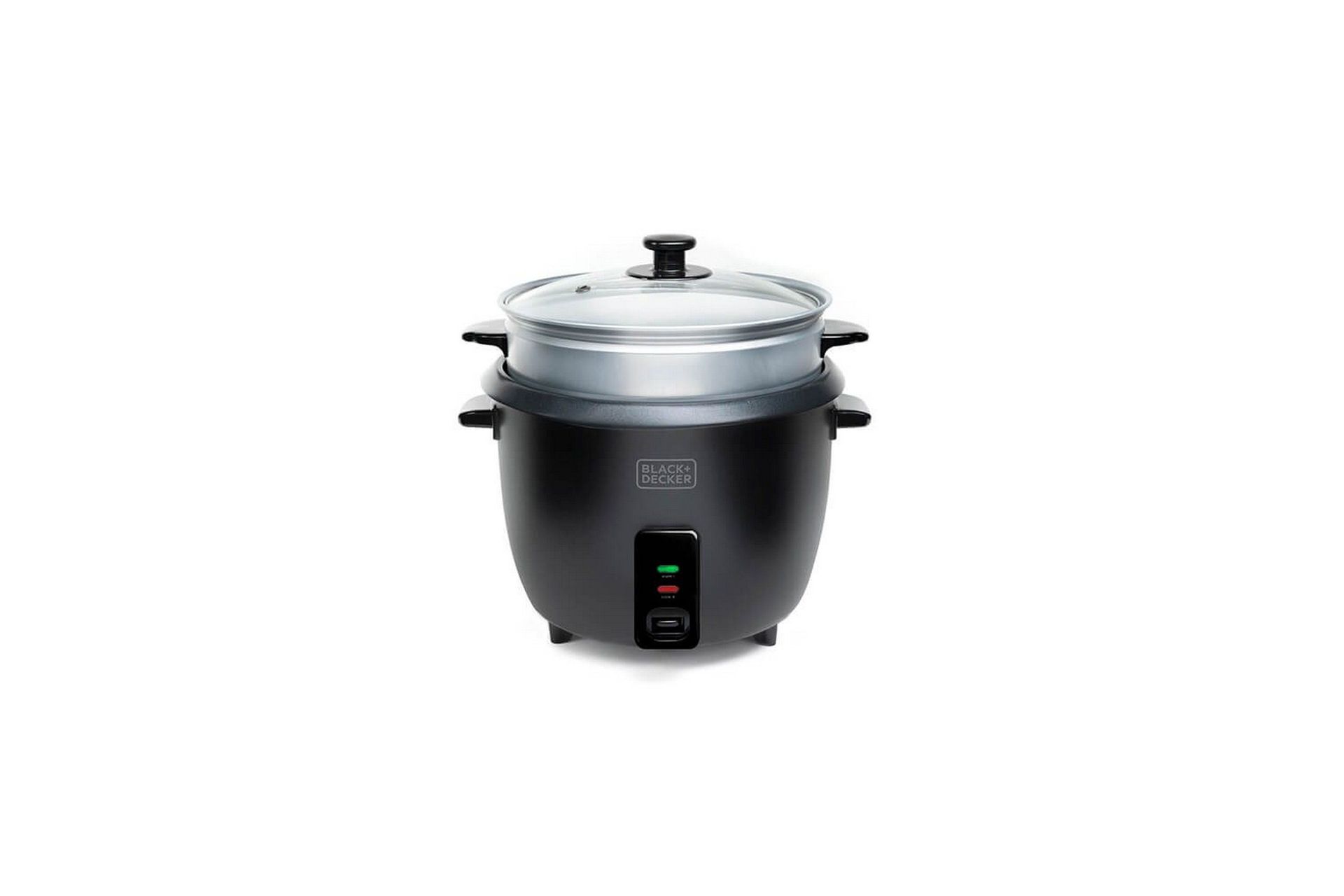 Riskoker Black+Decker 1,8L Svart - Svart