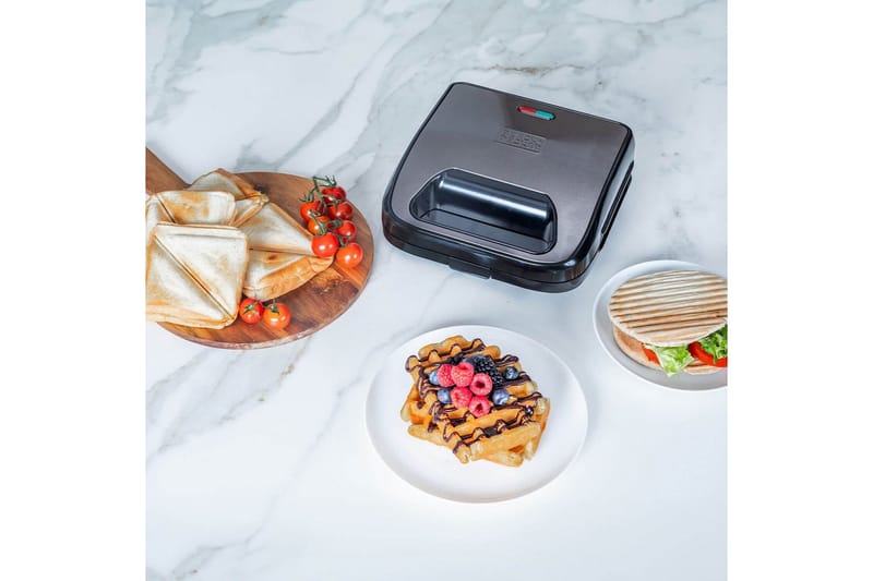 Smørbrødgrill Black+Decker Sandwich Waffle - Husholdning - Matlaging & Baking - Kjøkkenutstyr