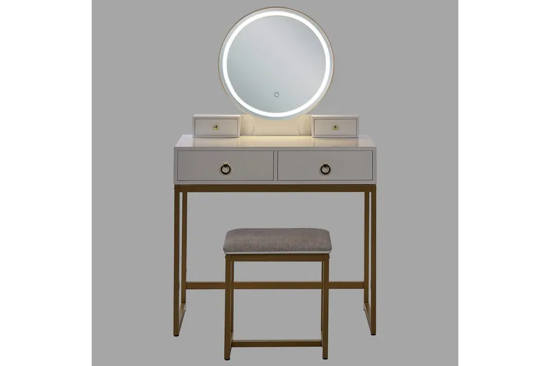 Sminkbord Auxon - Møbler - Bord - Sminkebord & toalettbord - Sminkebord med speil