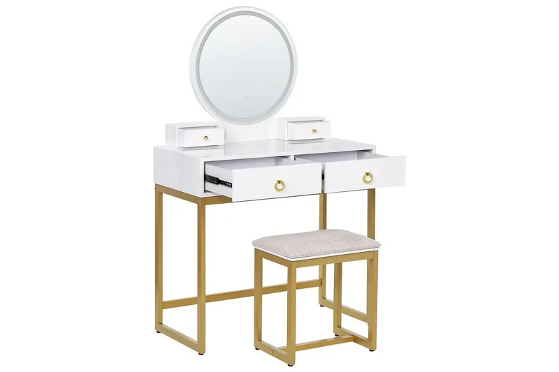 Sminkbord Auxon - Møbler - Bord - Sminkebord & toalettbord - Sminkebord med speil