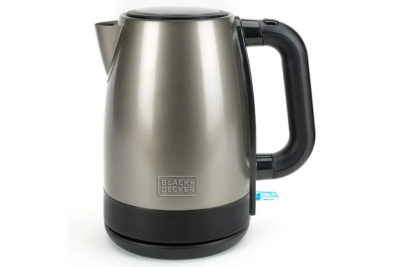Vannkoker Black+Decker 2200W 1,7L Børstet Rustfritt Stål, Sølv