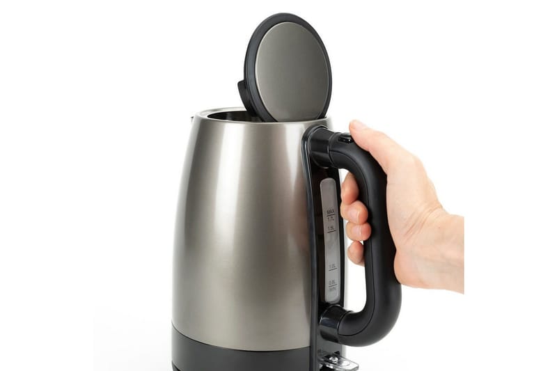 Vannkoker Black+Decker 2200W 1,7L Børstet Rustfritt Stål - Sølv - Husholdning - Matlaging & Baking - Kjøkkenutstyr