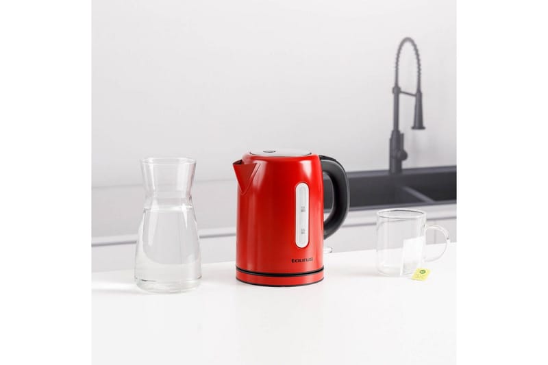 Vannkoker Taurus 2200W 1L - Red - Husholdning - Matlaging & Baking - Kjøkkenutstyr
