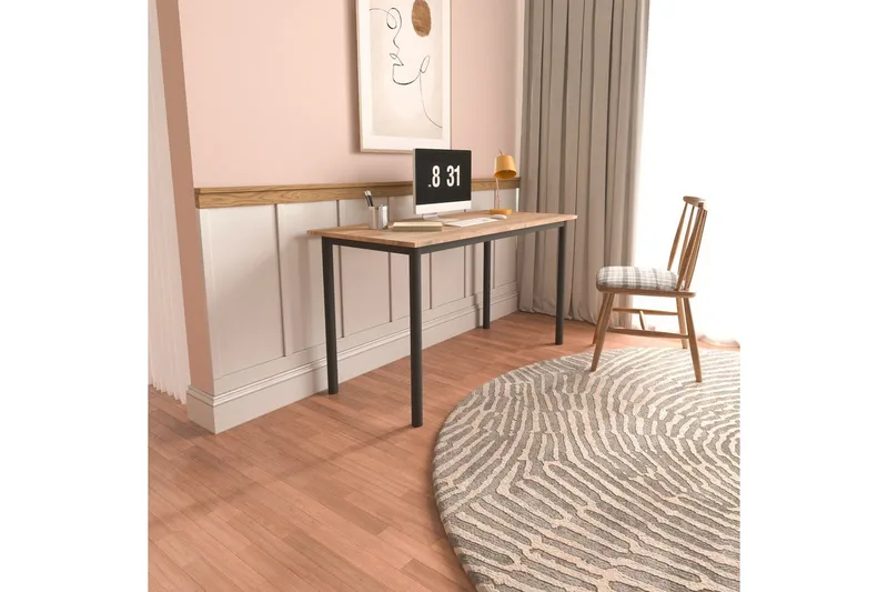 Viva Skrivebord 110 cm - Eik/Sort - Møbler - Bord - Kontorbord - Skrivebord