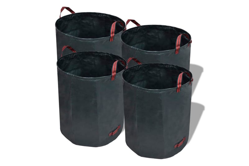 Hageavfallsekk 4 stk grønn 272 L 150 g/m² - Husholdning - Rengjøring & klespleie - Kildesortering & avfallshåndtering
