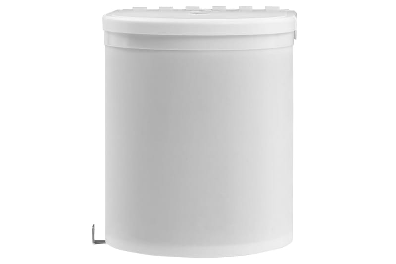 Innebygd søppelbøtte for kjøkken 12 L plast - Hvit - Papirkurv
