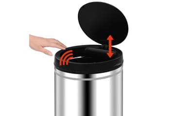 Automatisk søppelbøtte med sensor 70 L rustfritt stål - Husholdning - Rengjøring & klespleie - Kildesortering & avfallshåndtering