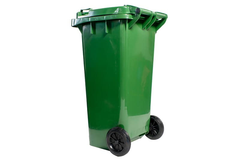 Søppeltønne 120L - Grønn - Søppeldunk & avfallsbeholder