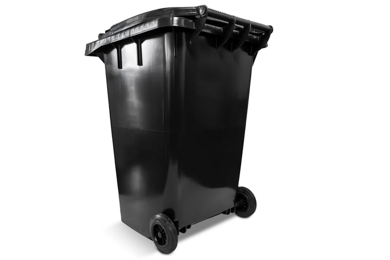 Søppeltønne 360L - Grå - Søppeldunk & avfallsbeholder