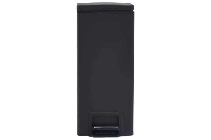 Søppelkasse pedal anti-fingeravtrykk 30L rustfritt stål - Svart - Husholdning - Rengjøring & klespleie - Kildesortering & avfallshåndtering