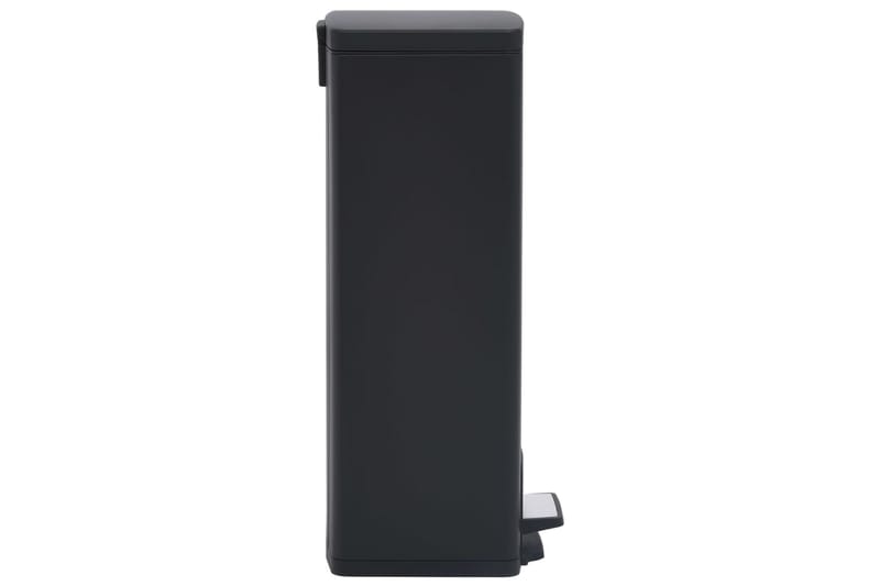 Søppelkasse pedal anti-fingeravtrykk 30L rustfritt stål - Svart - Husholdning - Rengjøring & klespleie - Kildesortering & avfallshåndtering