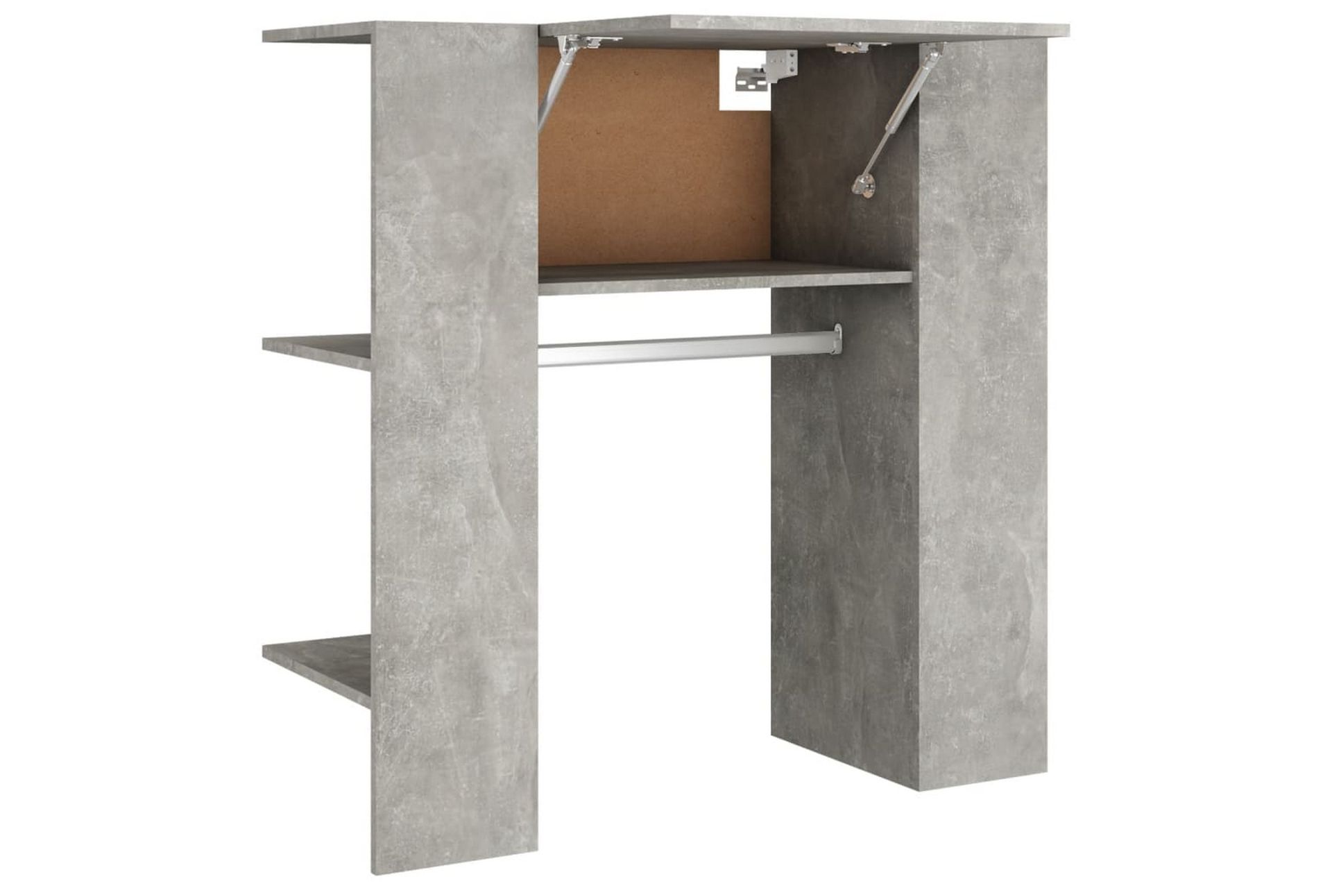 beBasic Gangskap betonggrå 97,5x37x99 cm konstruert tre - GrÃ¥ - Oppbevaring - Klesoppbevaring - Stumtjener - Klesstativ