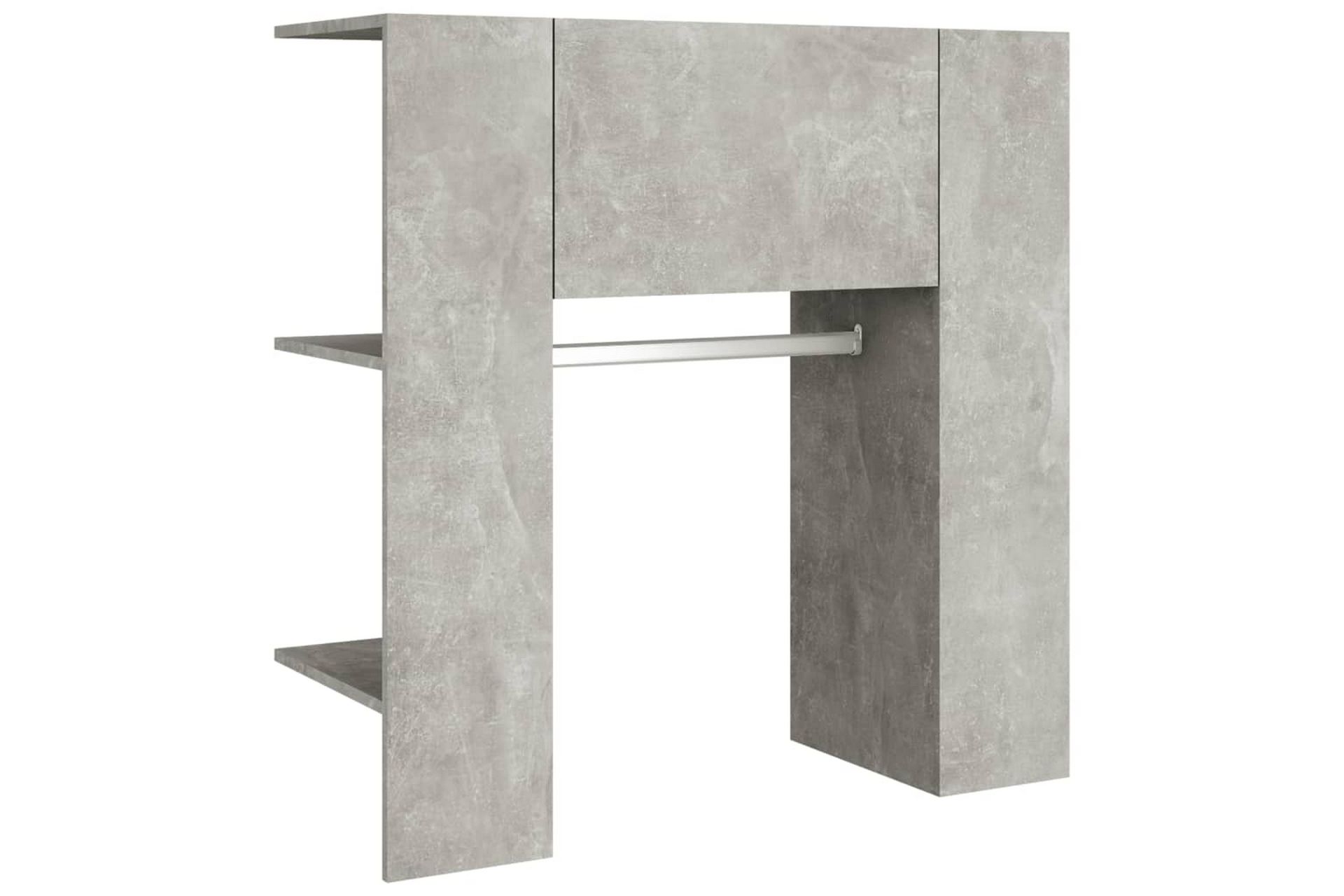 beBasic Gangskap betonggrå 97,5x37x99 cm konstruert tre - GrÃ¥ - Oppbevaring - Klesoppbevaring - Stumtjener - Klesstativ